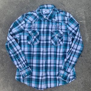 Buckle Pop Icon Clothing Button Up Long Sleeve Shirt